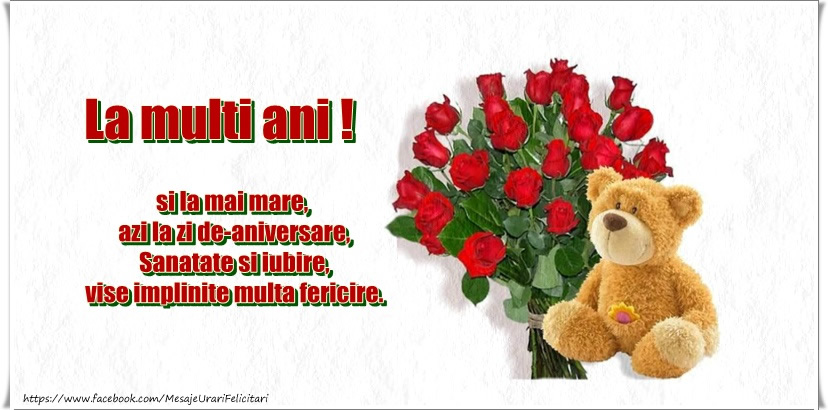 Felicitari aniversare Pentru Copii - La multi ani si la mai mare!