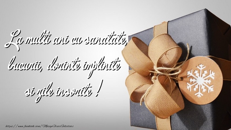 Felicitari aniversare De La Multi Ani - La multi ani cu sanatate
