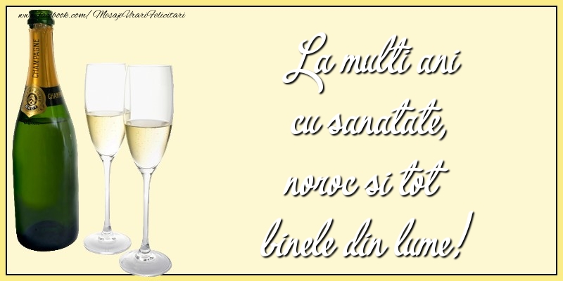Felicitari aniversare De La Multi Ani - La multi ani cu sanatate
