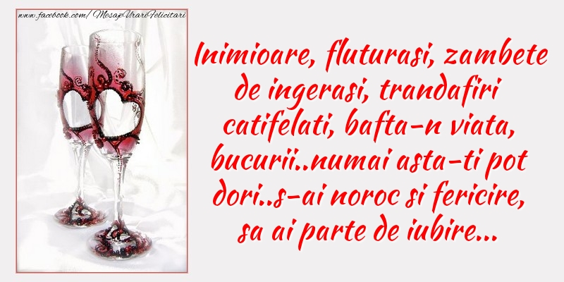 Felicitari aniversare De La Multi Ani - Inimioare, fluturasi, zambete de ingerasi