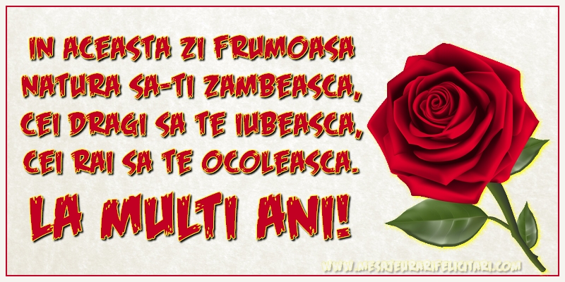 Felicitari aniversare De La Multi Ani - La multi ani