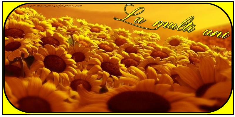 Felicitari aniversare De La Multi Ani - La multi ani