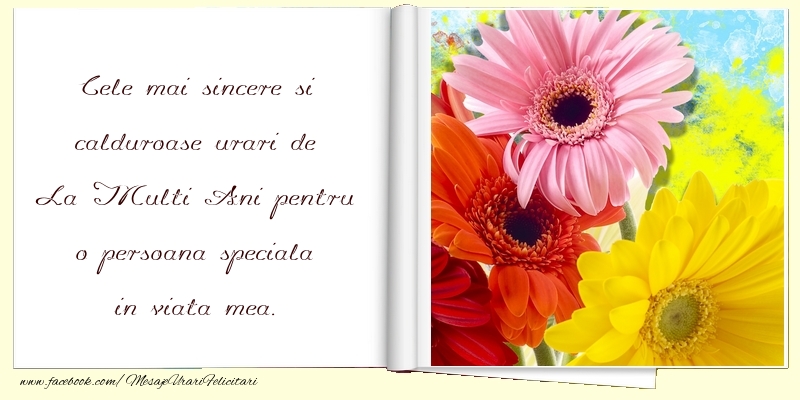 Felicitari aniversare De La Multi Ani - La multi ani