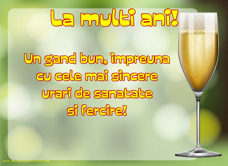 Felicitari aniversare De La Multi Ani - La multi ani!