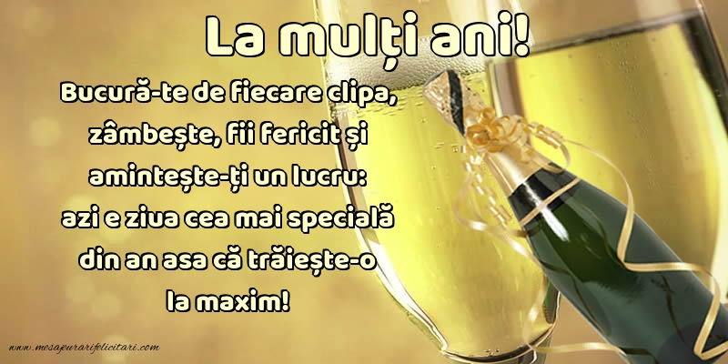 Felicitari aniversare De La Multi Ani - La multi ani!