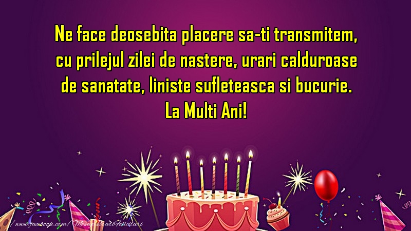 Felicitari aniversare De La Multi Ani - La multi ani!
