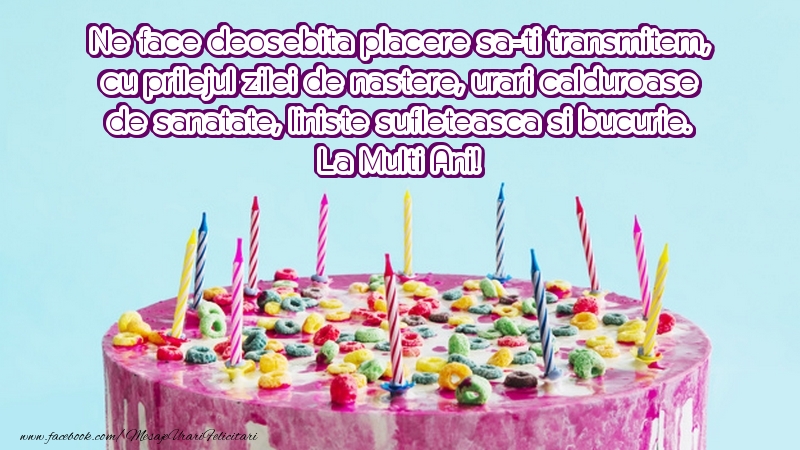 Felicitari aniversare De La Multi Ani - La Multi Ani!