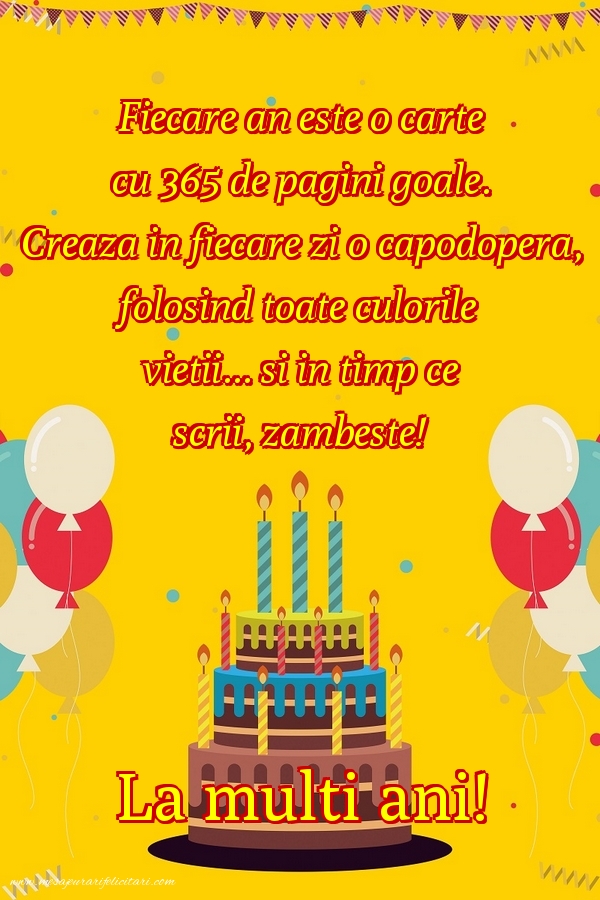 Felicitari aniversare De La Multi Ani - La multi ani!