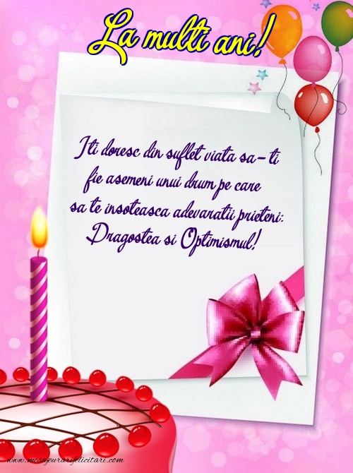 Felicitari aniversare De La Multi Ani - La multi ani