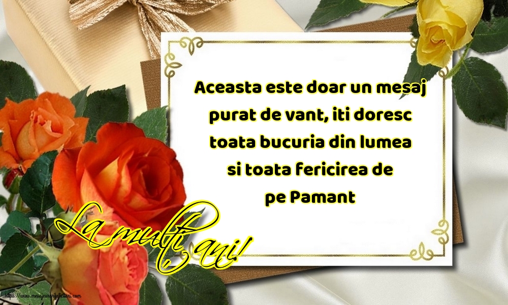 Felicitari aniversare De La Multi Ani - La mulți ani!