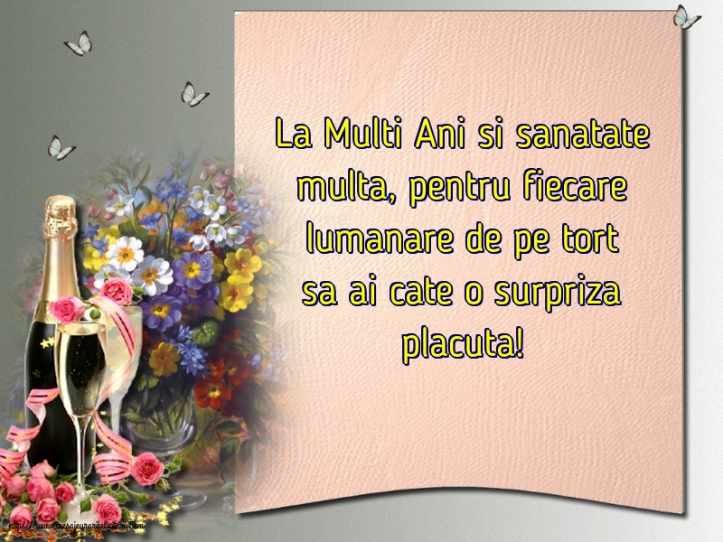 Felicitari aniversare De La Multi Ani - La mulți ani!