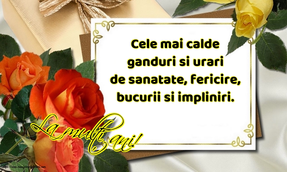 Felicitari aniversare De La Multi Ani - La mulți ani!