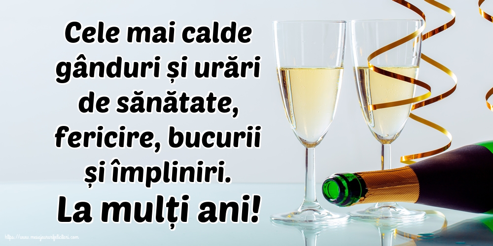 Felicitari aniversare De La Multi Ani - La mulți ani!