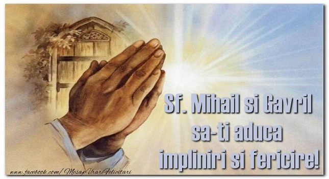 Felicitari aniversare De Sfintii Mihail si Gavril - Sf. Mihail si Gavril