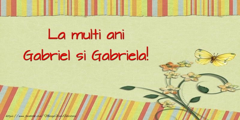 Felicitari aniversare De Sfintii Mihail si Gavril - La multi ani Gabriel si Gabriela!