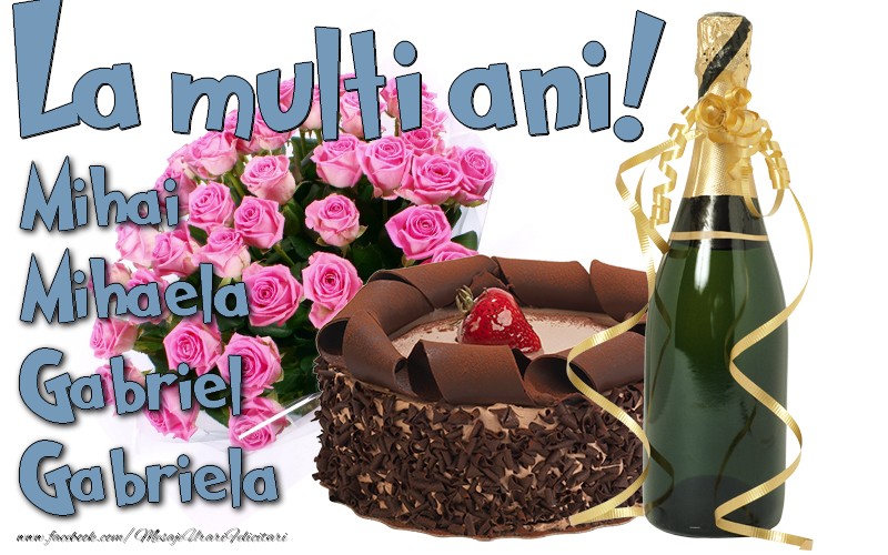 Felicitari aniversare De Sfintii Mihail si Gavril - La multia ani Mihai. Mihaela, Gabriel, Gabriela