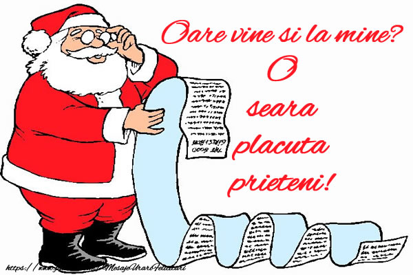 Felicitari aniversare De Sfantul Nicolae - Oare vine si la mine? O seara placuta prieteni!