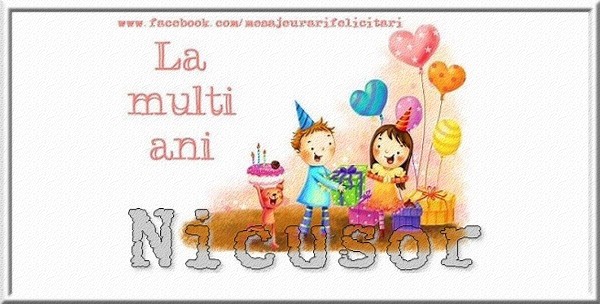 Felicitari aniversare De Sfantul Nicolae - La multi ani Nicusor
