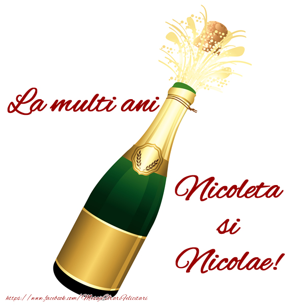 Felicitari aniversare De Sfantul Nicolae - La multi ani Nicoleta si Nicolae!