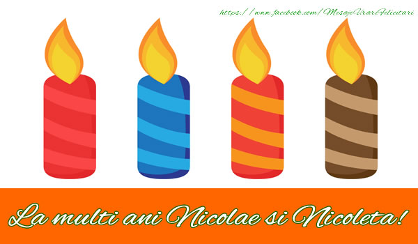 Felicitari aniversare De Sfantul Nicolae - La multi ani Nicolae si Nicoleta!