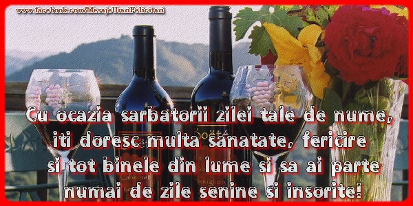 Felicitari aniversare De Sfantul Andrei - Cu ocazia sarbatorii zilei tale de nume, iti doresc multa sanatate