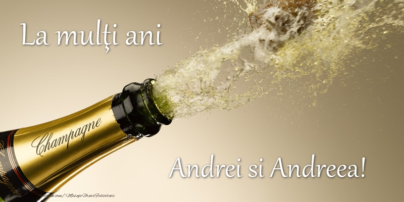 Felicitari aniversare De Sfantul Andrei - Andrei si Andreea