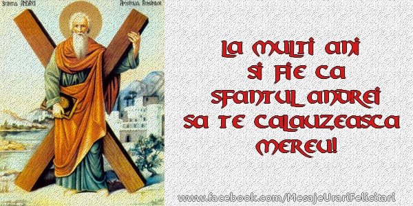 Felicitari aniversare De Sfantul Andrei - La multi ani si fie ca Sfantul ANDREI