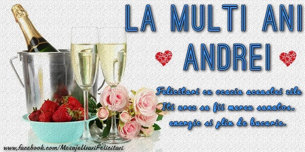 Felicitari aniversare De Sfantul Andrei - Felicitari cu ocazia aceastei zile. Iti urez sa fii mereu sanatos