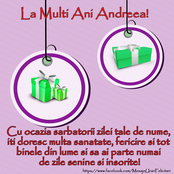 Felicitari aniversare De Sfantul Andrei - Cu ocazia sarbatorii zilei tale de nume