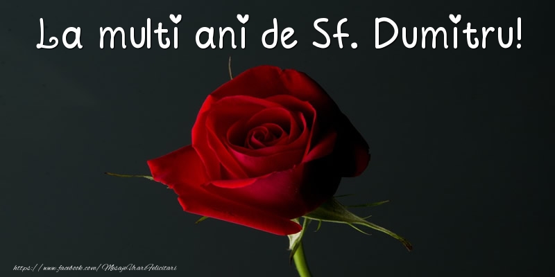 Felicitari aniversare De Sfantul Dumitru - La multi ani de Sf. Dumitru!