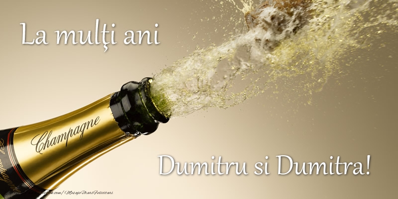 Felicitari aniversare De Sfantul Dumitru - Dumitru si Dumitra
