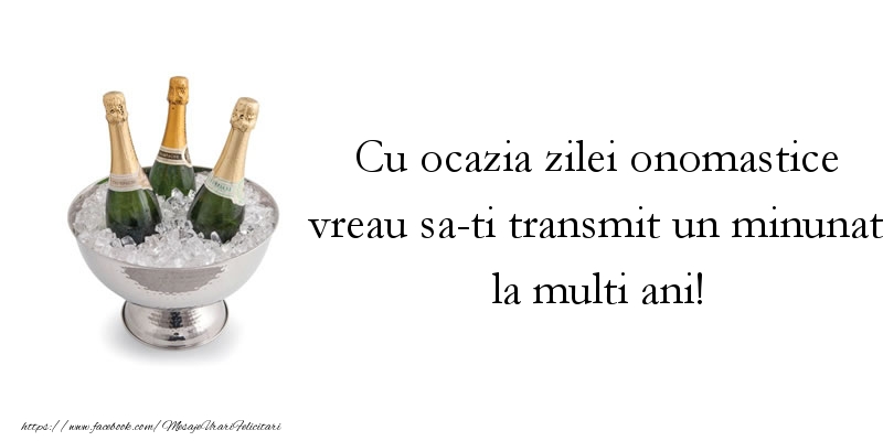 Felicitari aniversare De Sfantul Dumitru - Cu ocazia zilei onomastice vreau sa-ti transmit un minunat la multi ani!