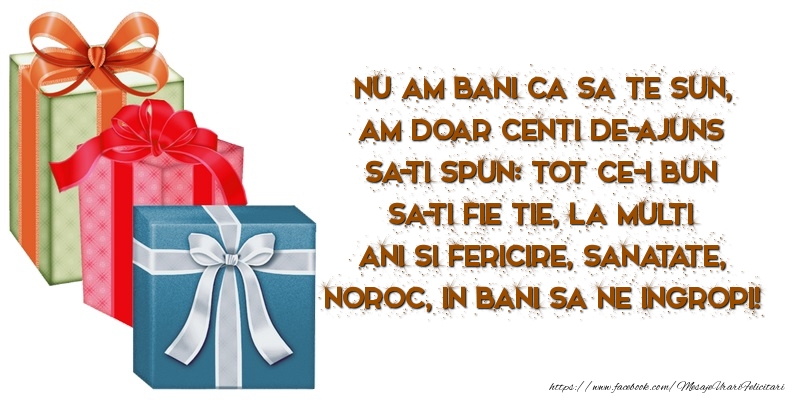 Felicitari aniversare De Zi De Nastere - Nu am bani ca sa te sun