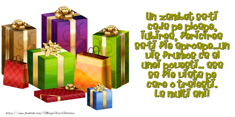 Felicitari aniversare De Zi De Nastere - Un zambet sa-ti cada pe ploape