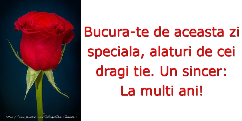 Felicitari aniversare De Zi De Nastere - Bucura-te de aceasta zi speciala,