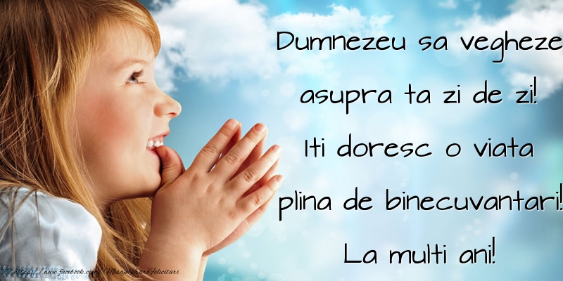 Felicitari aniversare De Zi De Nastere - Iti doresc o viata plina de binecuvantari