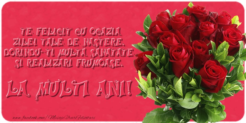 Felicitari aniversare De Zi De Nastere - Te felicit cu ocazia zilei tale de nastere