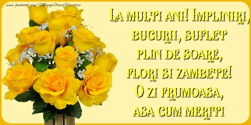 Felicitari aniversare De Zi De Nastere - La multi ani!