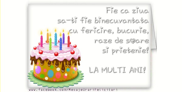 Felicitari aniversare De Zi De Nastere - La multi ani