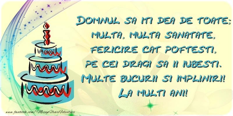 Felicitari aniversare De Zi De Nastere - La multi ani