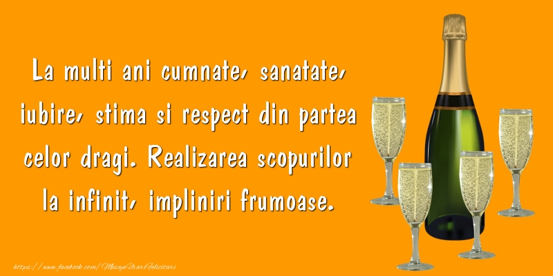 Felicitari aniversare De Zi De Nastere - La multi ani cumnate, sanatate, iubire