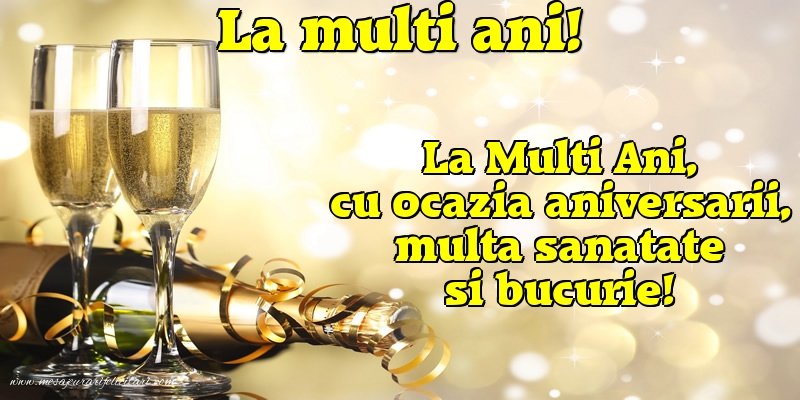 Felicitari aniversare De Zi De Nastere - La multi ani