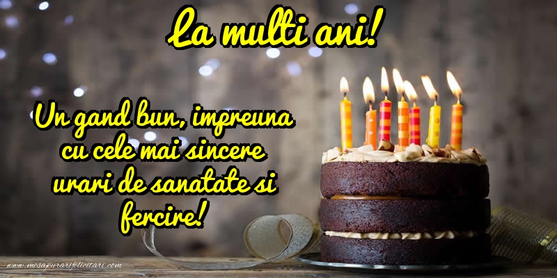 Felicitari aniversare De Zi De Nastere - La multi ani