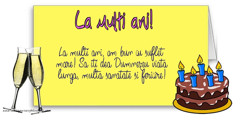 Felicitari aniversare De Zi De Nastere - La multi ani