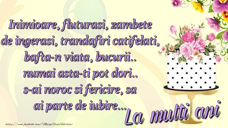 Felicitari aniversare De Zi De Nastere - La multi ani