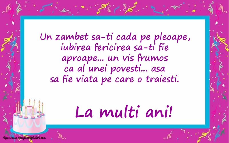 Felicitari aniversare De Zi De Nastere - La multi ani!