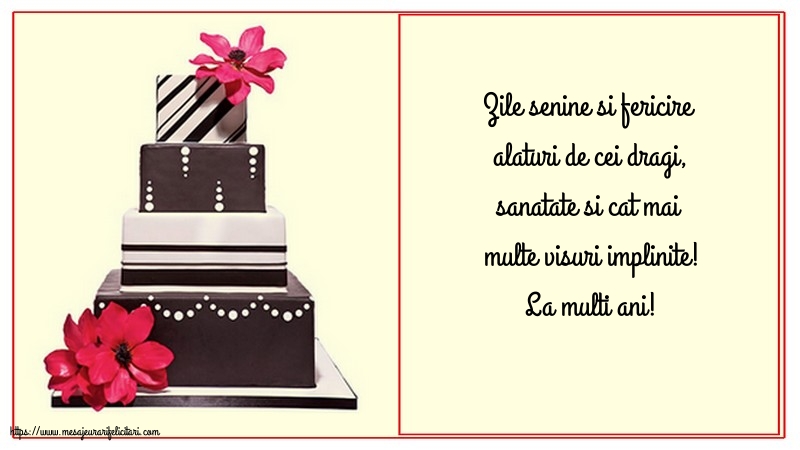 Felicitari aniversare De Zi De Nastere - La multi ani!