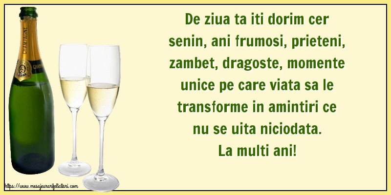Felicitari aniversare De Zi De Nastere - La multi ani!