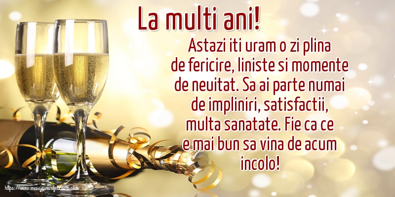 Felicitari aniversare De Zi De Nastere - La multi ani!