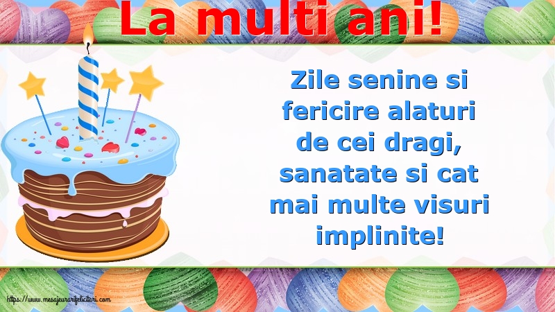 Felicitari aniversare De Zi De Nastere - La multi ani!